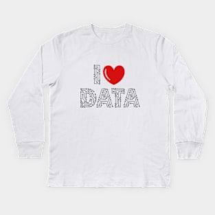 I Love data Kids Long Sleeve T-Shirt